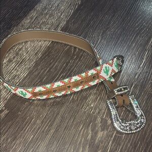 Angel Ranch Girls beaded rhinestone cactus western cowgirl farm belt